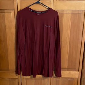 Under Armour Long Sleeve Burgundy Shirt